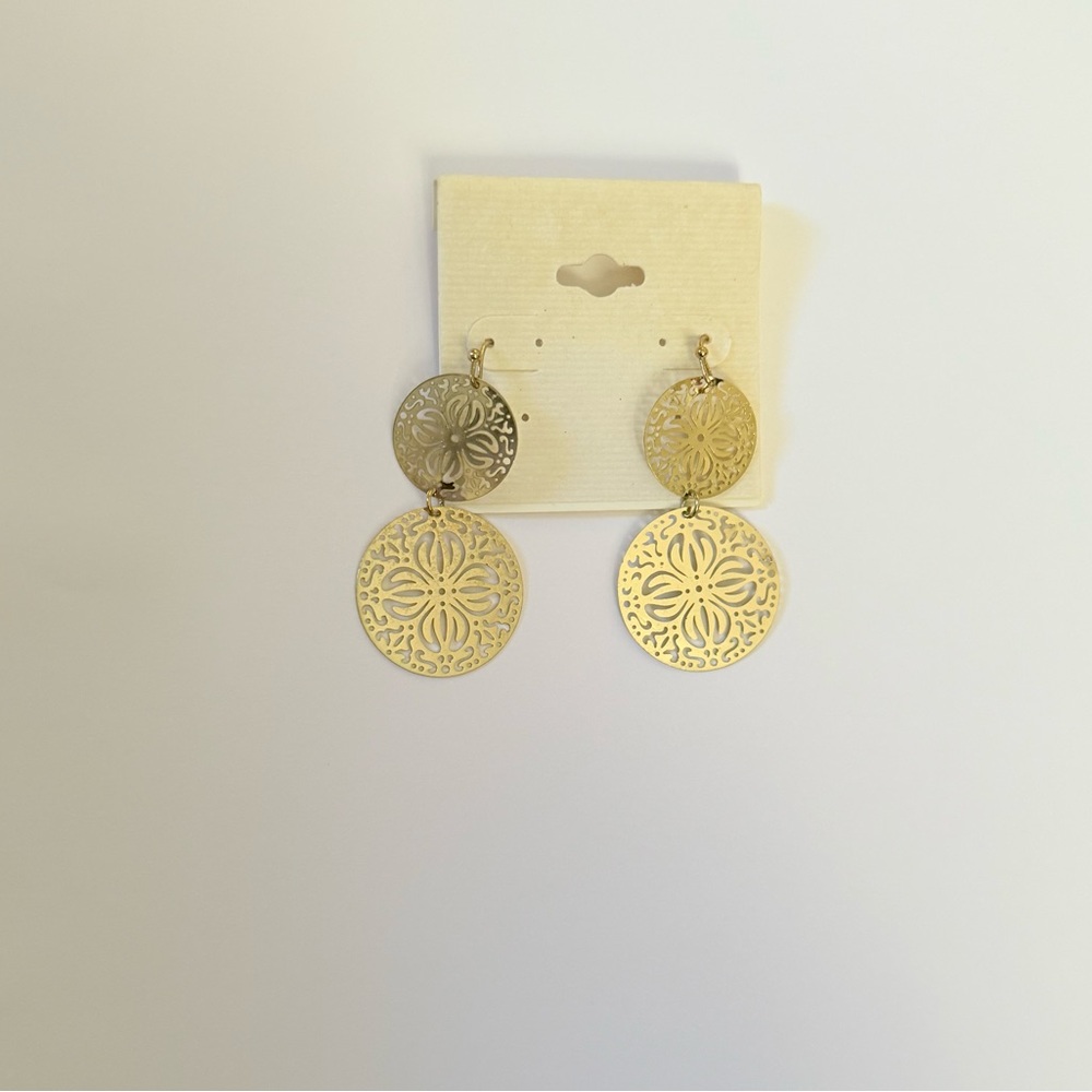 Elegant Gold Dangle Earrings